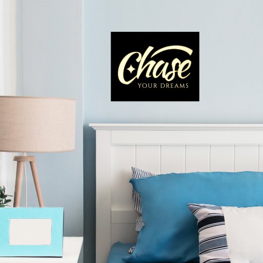 感動的引用文チェイス 箔ポスター (インサイチュ (寝室))