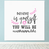 感動的引用文デザイン キャンバスプリント (インサイチュ (ウッドフロア))