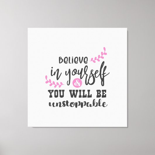 感動的引用文デザイン キャンバスプリント (正面)