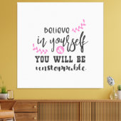 感動的引用文デザイン キャンバスプリント (インサイチュ (リビング))