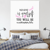 感動的引用文デザイン キャンバスプリント (インサイチュ (寝室))