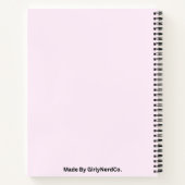 感動的引用文ノートやる気を起こさせる ノートブック (裏面)