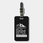 感動的引用文ハイキング旅行と冒険 ラゲッジタグ (正面縦)