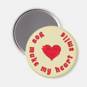 感動的引用文ハートスマイル評価 マグネット (正面/裏面)