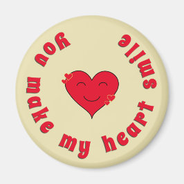 感動的引用文ハートスマイル評価 マグネット