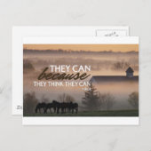 感動的引用文バイバージル ポストカード (正面/裏面)