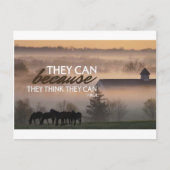 感動的引用文バイバージル ポストカード (正面)