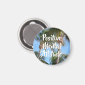 感動的引用文ビーチ前向き精神態度 マグネット (正面/裏面)