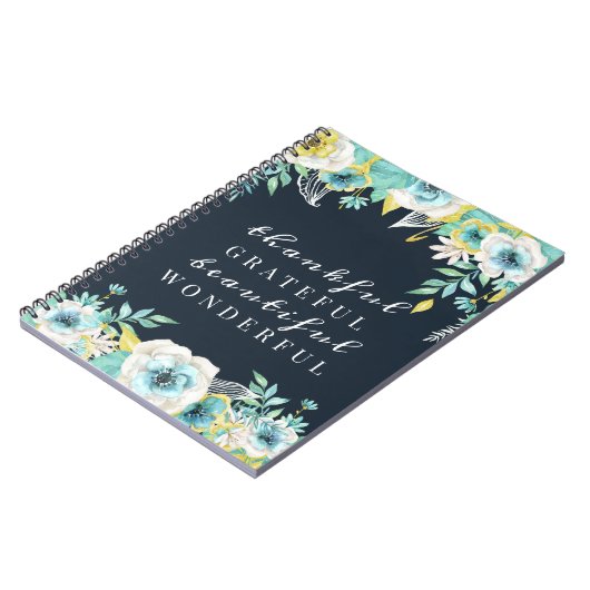 感動的引用文フローラノートとジャーナル ノートブック (左側)