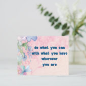 感動的引用文フローラ ポストカード (スタンド正面)