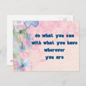 感動的引用文フローラ ポストカード (正面/裏面)