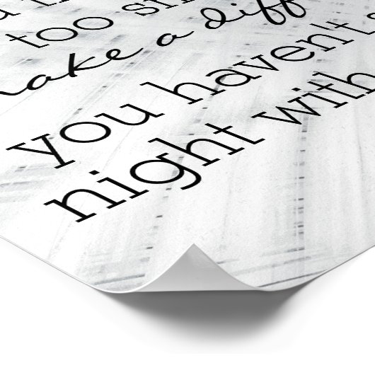 感動的引用文ポスターは違いを生む ポスター (角)