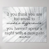 感動的引用文ポスターは違いを生む ポスター (正面)