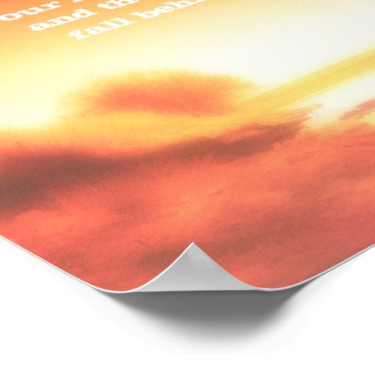 感動的引用文ポスター自然風景画 ポスター (角)