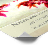 感動的引用文ポスター自然 ポスター (角)