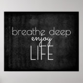 感動的引用文ポスタ楽しむー生活 ポスター (正面)