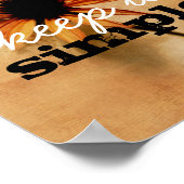 感動的引用文ポ保スタシンプルー ポスター (角)