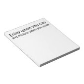 感動的引用文メモユニーク帳ギフトアイディア ノートパッド (アングル)