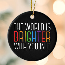 感動的引用文メンタルヘルス勇気付けられる セラミックオーナメント