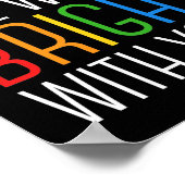 感動的引用文メンタルヘルス勇気付けられる ポスター (角)