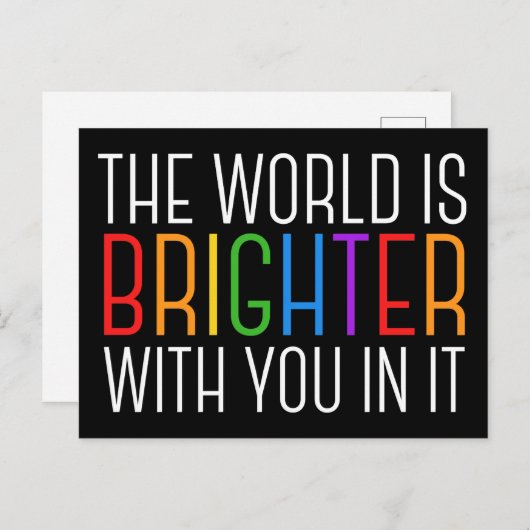 感動的引用文メンタルヘルス勇気付けられる ポストカード (正面/裏面)