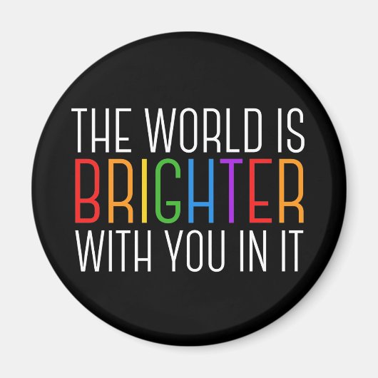 感動的引用文メンタルヘルス勇気付けられる マグネット (正面)