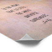 感動的引用文ラオツ暖か動揺していトーン ポスター (角)