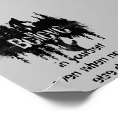 感動的引用文レジェンドサスカッチ、ビッグ足 ポスター (角)