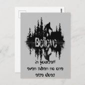 感動的引用文レジェンドサスカッチ、ビッグ足 ポストカード (正面/裏面)