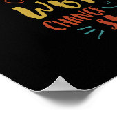 感動的引用文レット私たちのスマイルは世界を変える ポスター (角)