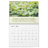 感動的引用文予定表 カレンダー (3月 2026)