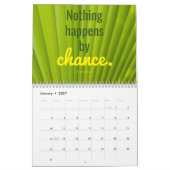 感動的引用文予定表 カレンダー (1月 2027)