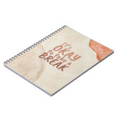 感動的引用文休憩はいいよ ノートブック (左側)