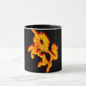 感動的引用文信じ火ユニコーン炎 マグカップ (中央)
