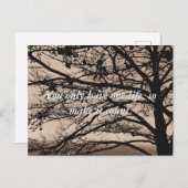 感動的引用文写真はがき ポストカード (正面/裏面)