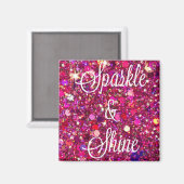 感動的引用文冷蔵庫磁石2X2正方形 マグネット (正面/裏面)