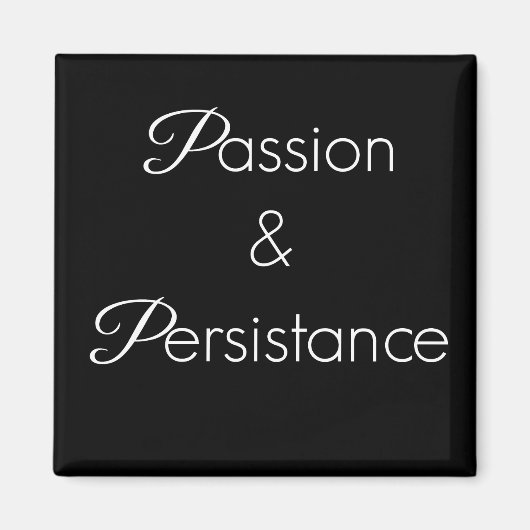 感動的引用文冷蔵庫磁石2X2正方形 マグネット (正面)