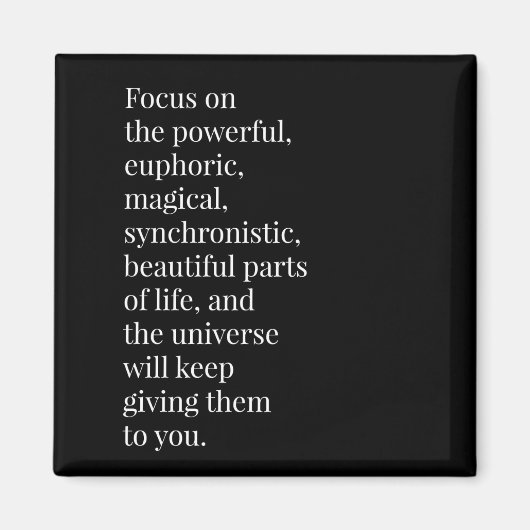 感動的引用文冷蔵庫磁石2X2正方形 マグネット (正面)