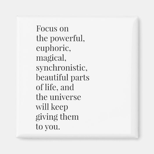 感動的引用文冷蔵庫磁石2X2正方形 マグネット (正面)