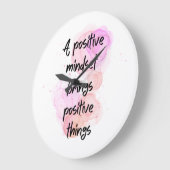 感動的引用文前向き、取得意欲を起こ ラージ壁時計 (傾斜)