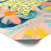 感動的引用文励ましポスター – フローラ ポスター (角)