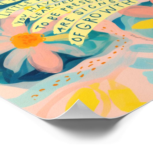 感動的引用文励ましポスター – フローラ ポスター (角)