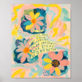 感動的引用文励ましポスター – フローラ ポスター (正面)