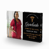 感動的引用文医学校卒業シック フォトブロック (右)