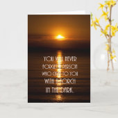 感動的引用文友好カード カード (黄色い花)