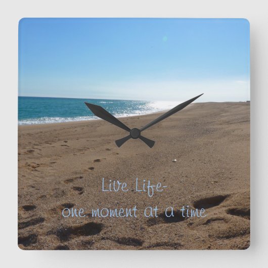 感動的引用文壁時計 スクエア壁時計 (正面)