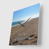 感動的引用文壁時計 スクエア壁時計 (傾斜)