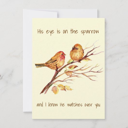 感動的引用文彼の目は雀の上だ (正面)