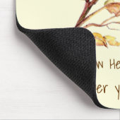 感動的引用文彼の目は雀の上だ マウスパッド (コーナー)