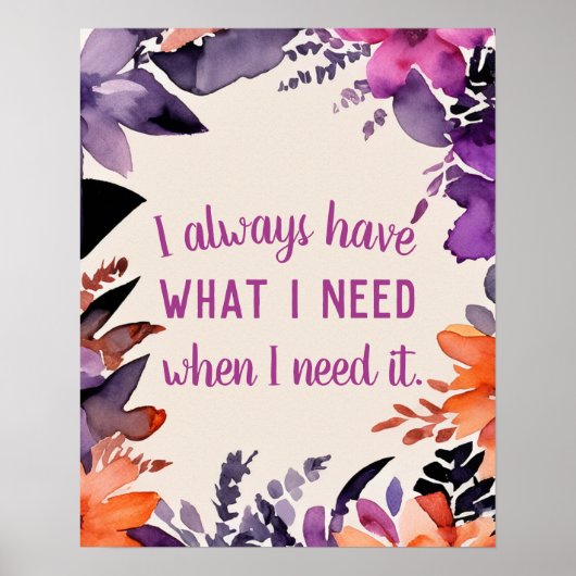 感動的引用文感謝の魔法やる気を起こさせる ポスター (正面)